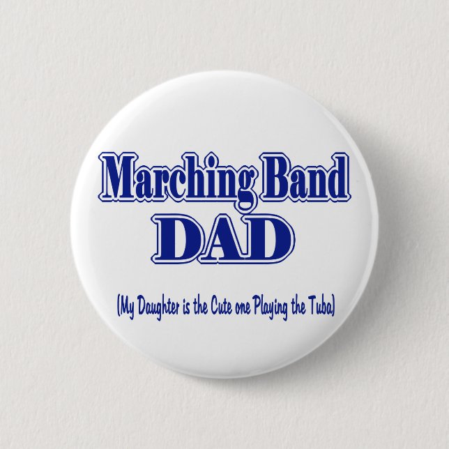 Badge Rond 5 Cm Bande de Marquage papa/ Tuba (Devant)