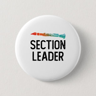 Badge Rond 5 Cm Bande de repérage des chefs de section Clarinet