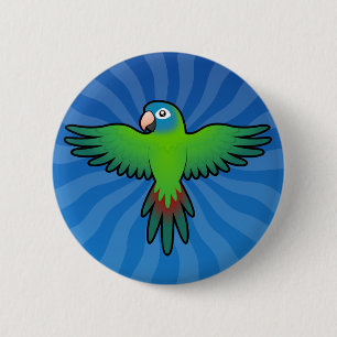 Badge Rond 5 Cm Bande dessinée Conure/Lorikeet/perroquet