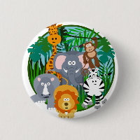 Bande dessinée d'animaux de safari