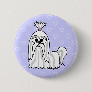 Badge Rond 5 Cm Bande dessinée de Shih Tzu