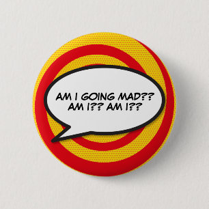 Badge Rond 5 Cm Bande dessinée Pop Art Discours bulle