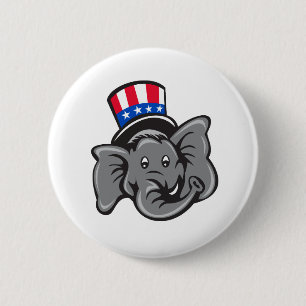 Badge Rond 5 Cm Bande dessinée républicaine de casquette supéri