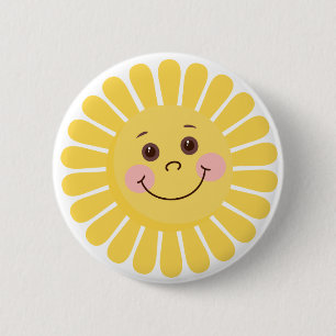Badge Rond 5 Cm Bande dessinée Sun
