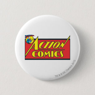 Badge Rond 5 Cm Bande dessinée - Superman