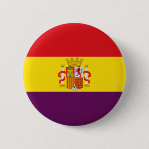 Badge Rond 5 Cm Bandera de la República Española
