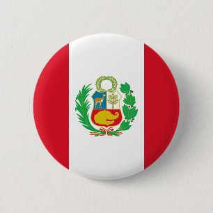 Badge Rond 5 Cm Bandera del Perú - drapeau du Pérou