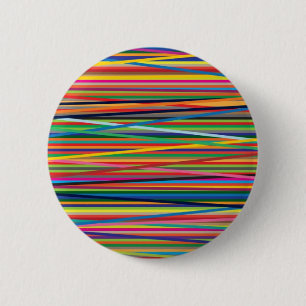 Badge Rond 5 Cm Bandes abstraites colorées