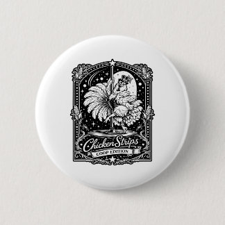 Badge Rond 5 Cm Bandes de Poulet Édition Coop Humour de Ferme