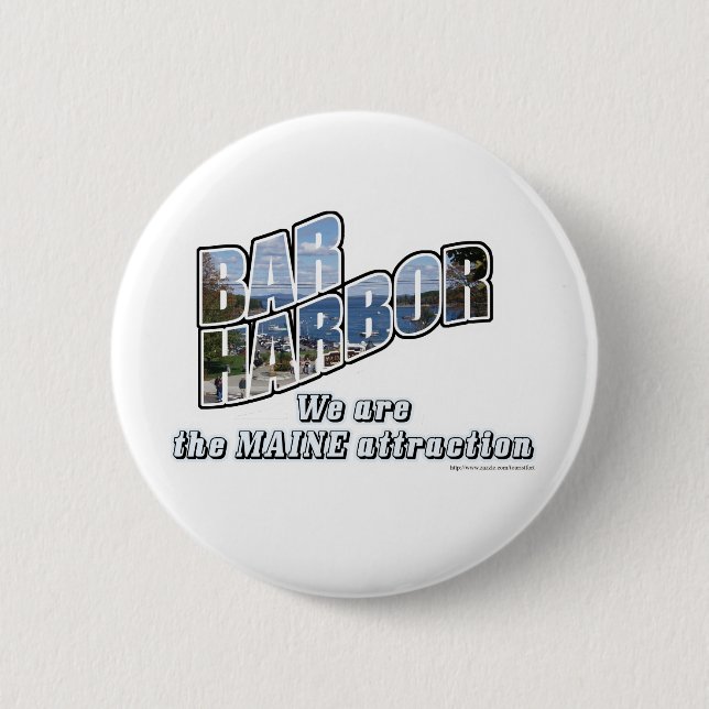 Badge Rond 5 Cm Bar Harbour (Devant)