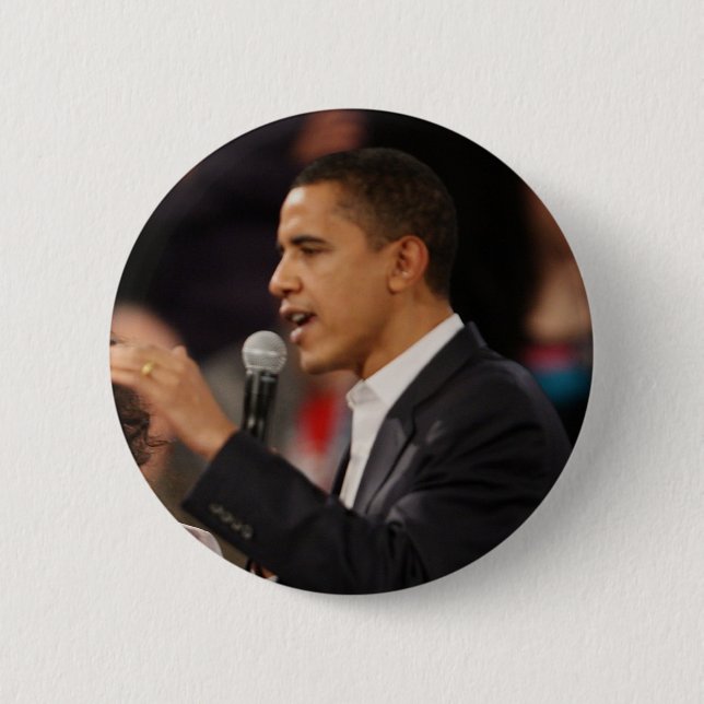 Badge Rond 5 Cm Barack Obama (Devant)