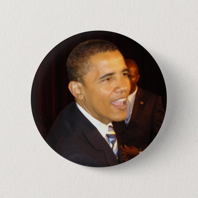 Badge Rond 5 Cm Barack Obama (Devant)