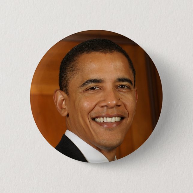 Badge Rond 5 Cm Barack Obama (Devant)