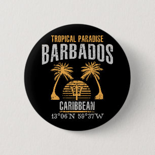 Badge Rond 5 Cm Barbados