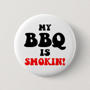 Badge Rond 5 Cm Barbecue drôle
