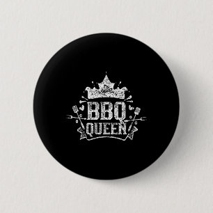 Badge Rond 5 Cm Barbecue Queen Byrbecue Grill Grill Bbq
