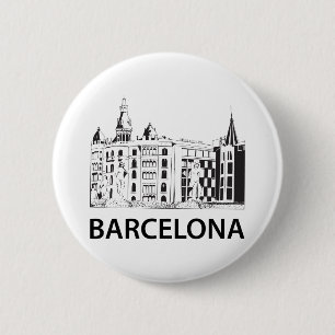 Badge Rond 5 Cm Barcelone