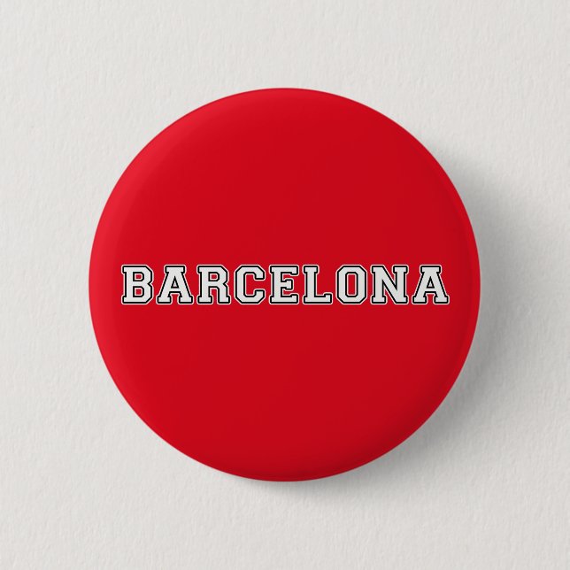 Badge Rond 5 Cm Barcelone Espagne (Devant)