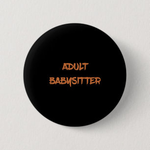Badge Rond 5 Cm Barman Professionnel Mixologue - Baby-sitter Adult