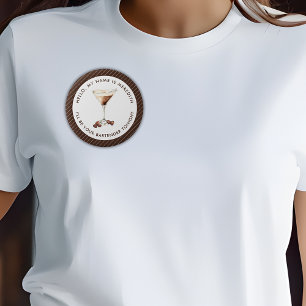 Badge Rond 5 Cm Bartender Espresso Martini Cocktail Event