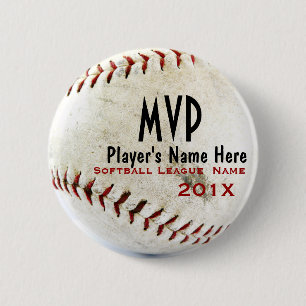 Badge Rond 5 Cm Base-ball
