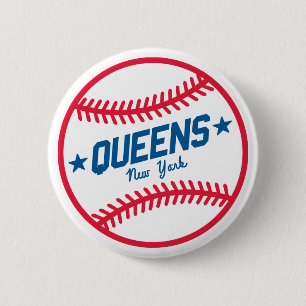 Badge Rond 5 Cm Base-ball de la Reine