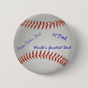 Badge Rond 5 Cm Baseball autographe