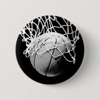 Basket-ball noir et blanc