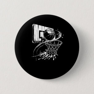 Badge Rond 5 Cm Basket Pour Hommes Garçons Femmes