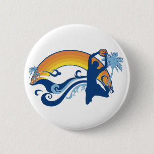 Badge Rond 5 Cm basketball. summersetz.