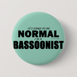 Badge Rond 5 Cm Bassooniste normal