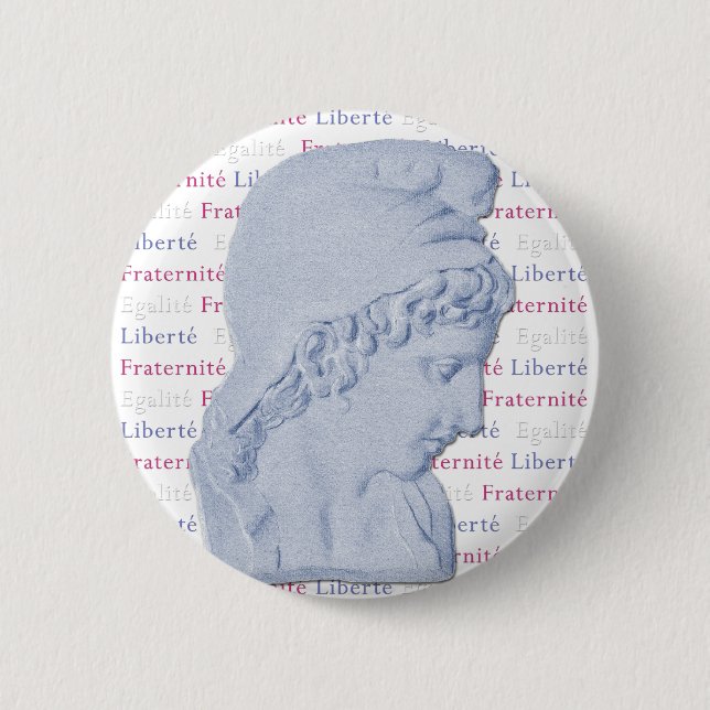 Badge Rond 5 Cm Bastille de Liberty Equality Fraternity (Devant)