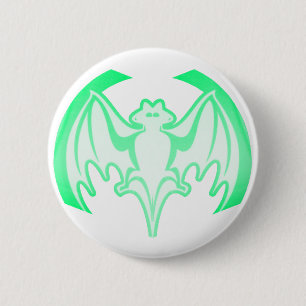 Badge Rond 5 Cm Bat Green Inv Le MUSÉE Zazzle Cadeaux