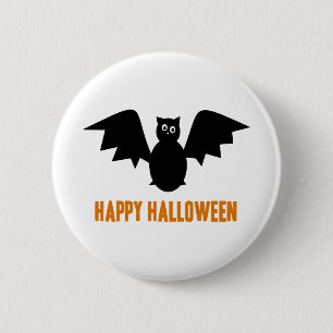 Badge Rond 5 Cm Bat halloween