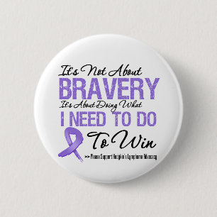 Badge Rond 5 Cm Bataille de Cancer de lymphome de Hodgkins