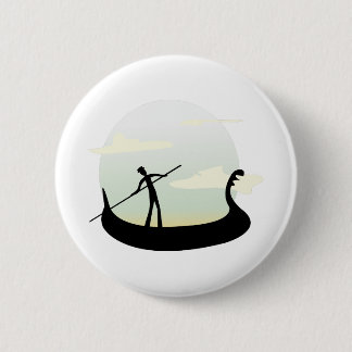 Badge Rond 5 Cm Bateau de Venise