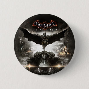 Badge Rond 5 Cm Batman Arkham Knight Key Art
