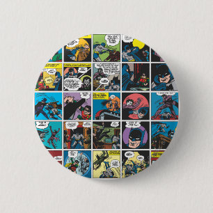 Badge Rond 5 Cm Batman Comic Panel 5x5