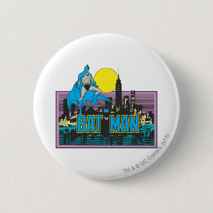 Badge Rond 5 Cm Batman & Lettres