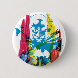 Badge Rond 5 Cm Batman Neon Marker Collage