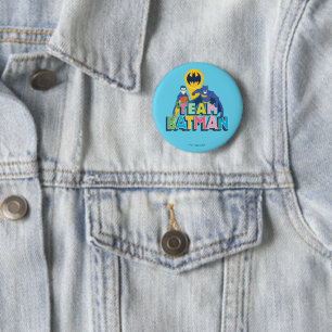 Badge Rond 5 Cm Batman   Team Batman