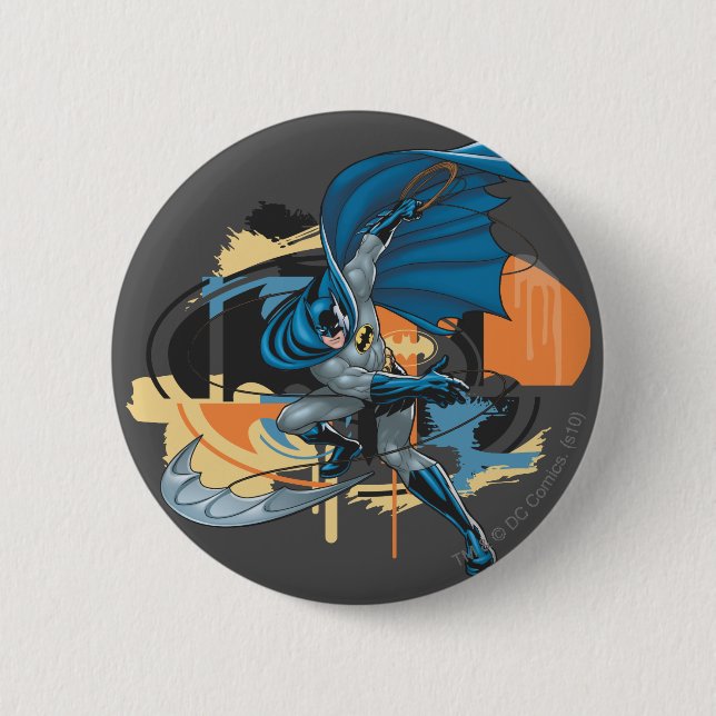 Badge Rond 5 Cm Batman Throw (Devant)