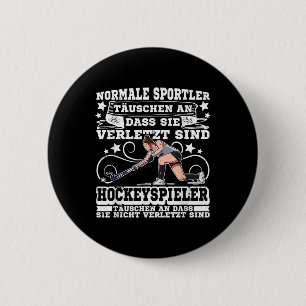Badge Rond 5 Cm Bâton de hockey sur gazon Llgame _5