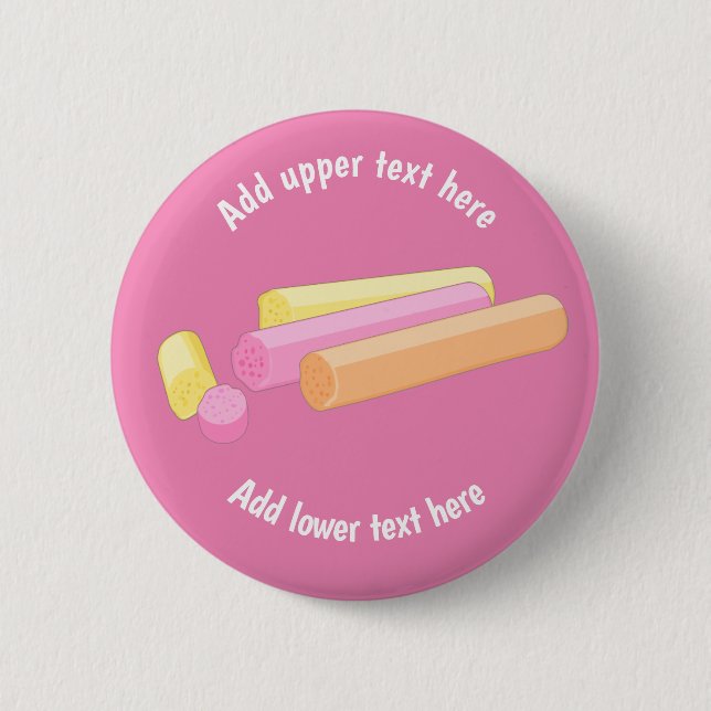 Badge Rond 5 Cm Bâtons souples de bonbons de roche d'Édimbourg - a (Devant)