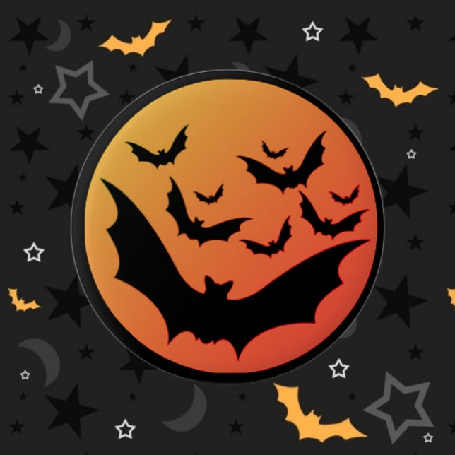 Badge Rond 5 Cm Bats d'Halloween (Créateur téléchargé)