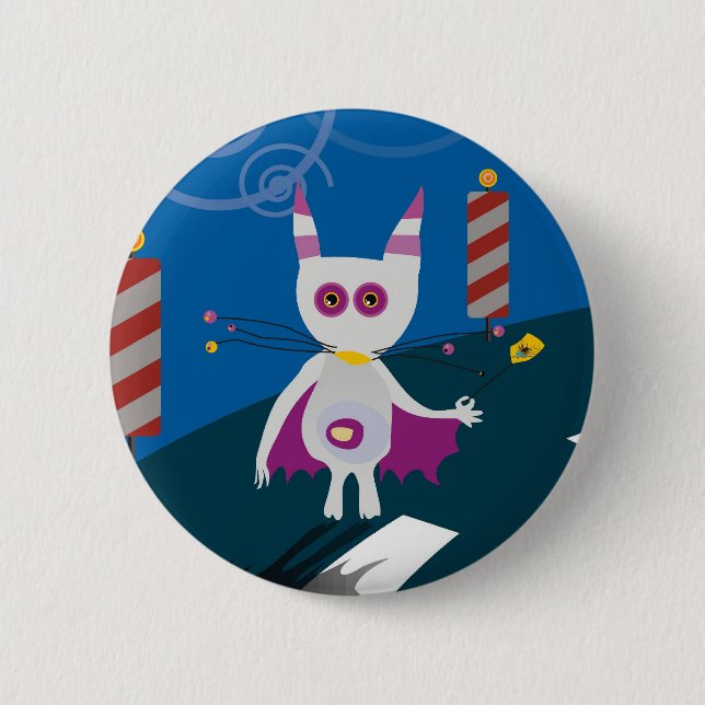 Badge Rond 5 Cm Batte (Devant)