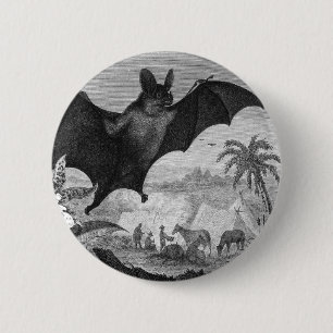 Badge Rond 5 Cm Batte de vampire