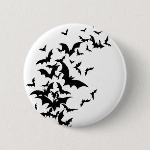 Badge Rond 5 Cm Battes sur le blanc