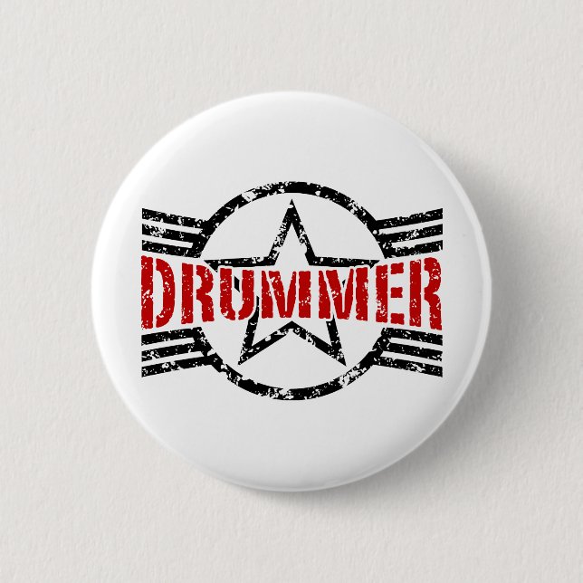 Badge Rond 5 Cm Batteur (Devant)