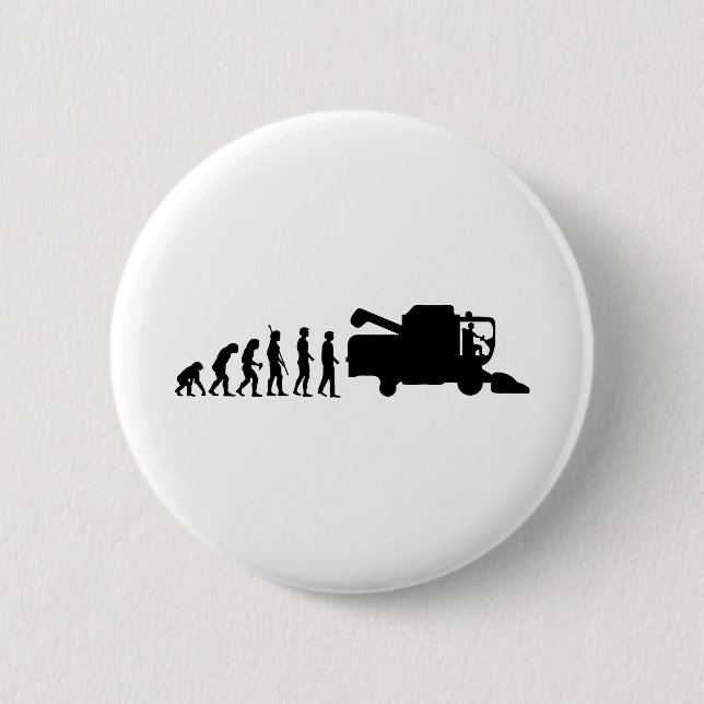 Badge Rond 5 Cm Batteuse d'évolution (Devant)